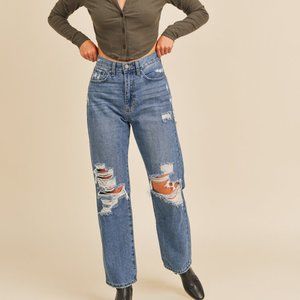 High Rise Dad Jeans